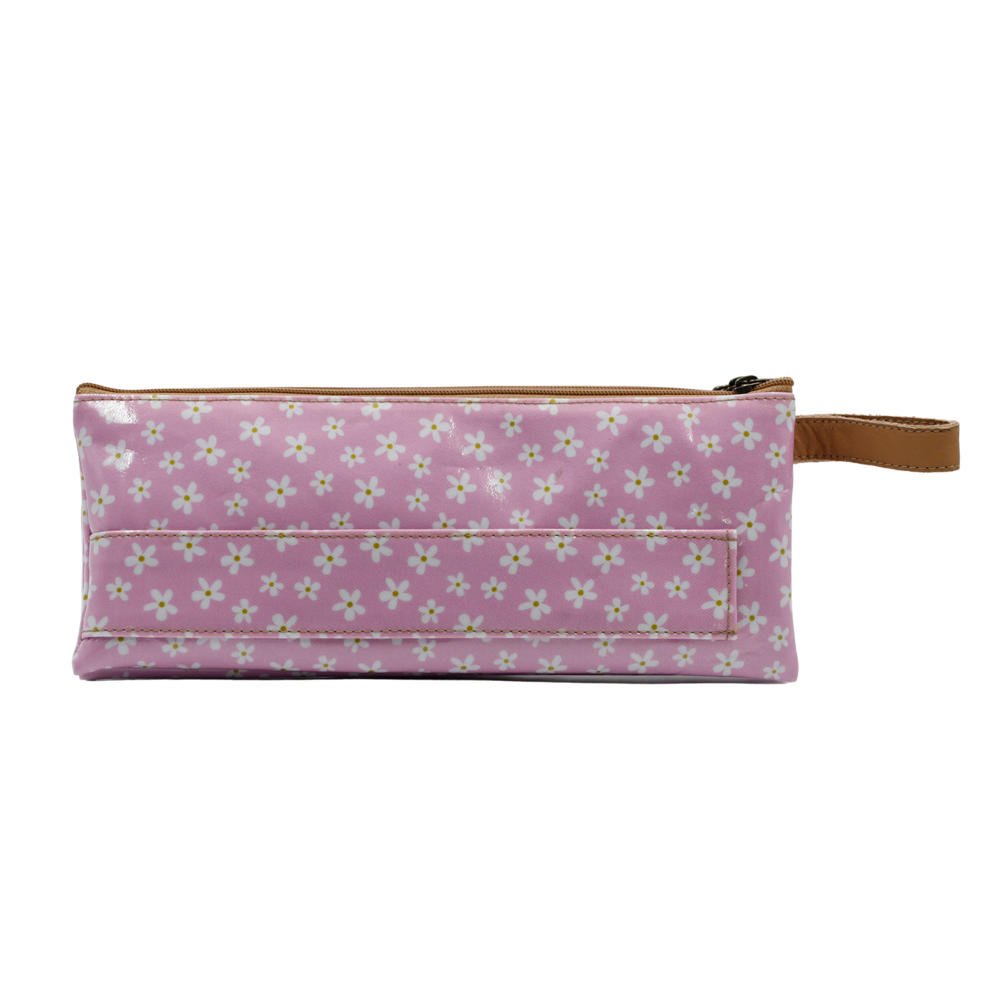 3 Zip Pencil Case - Pink Daisy
