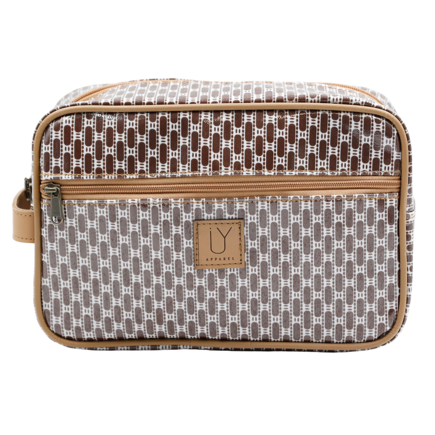 Large Toiletry Bag - African Tweed Brown