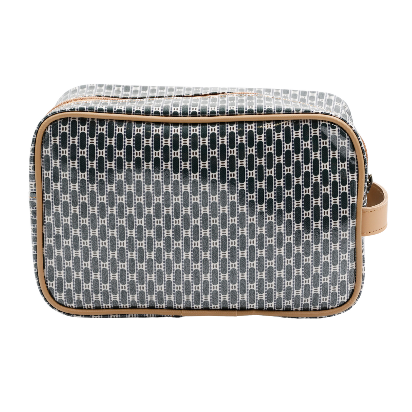 Large Toiletry Bag - African Tweed Green