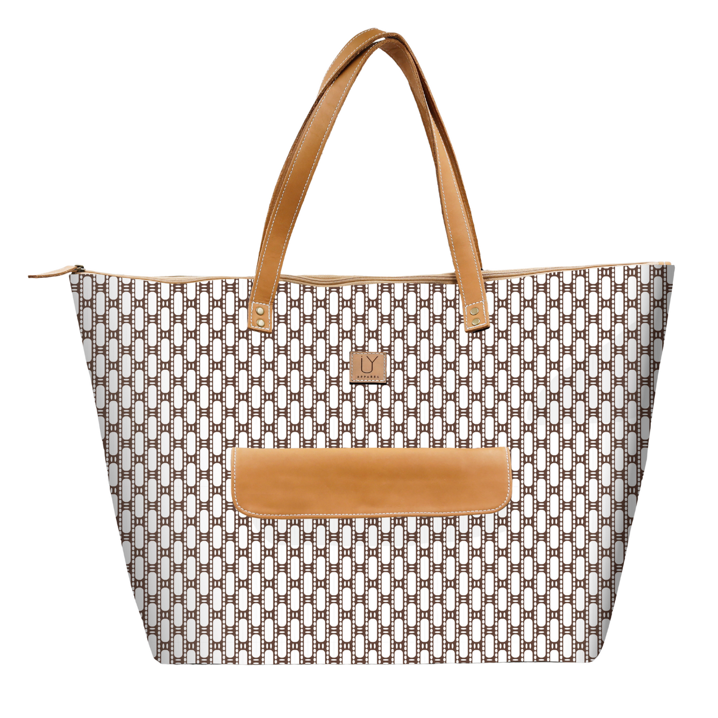 Beach Bag - African Tweed White