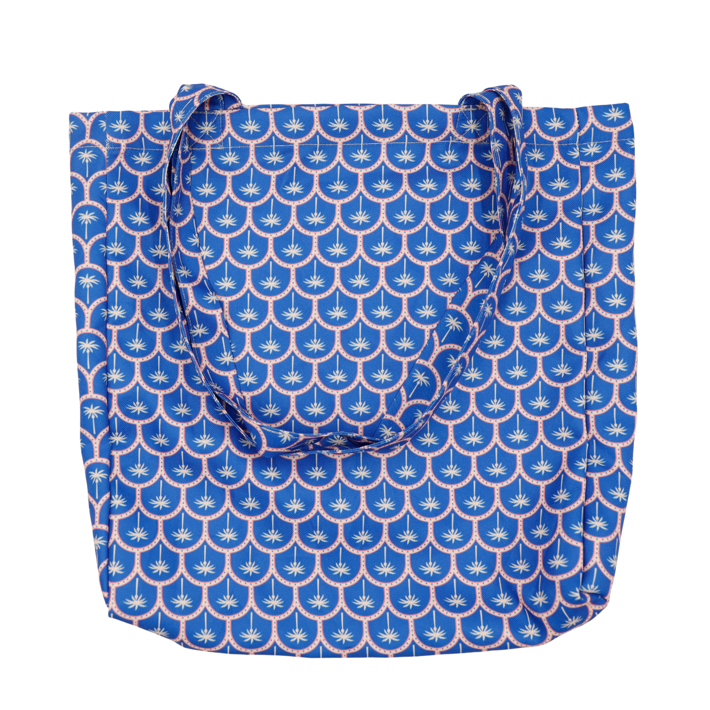 Cotton Tote - Blue Palm
