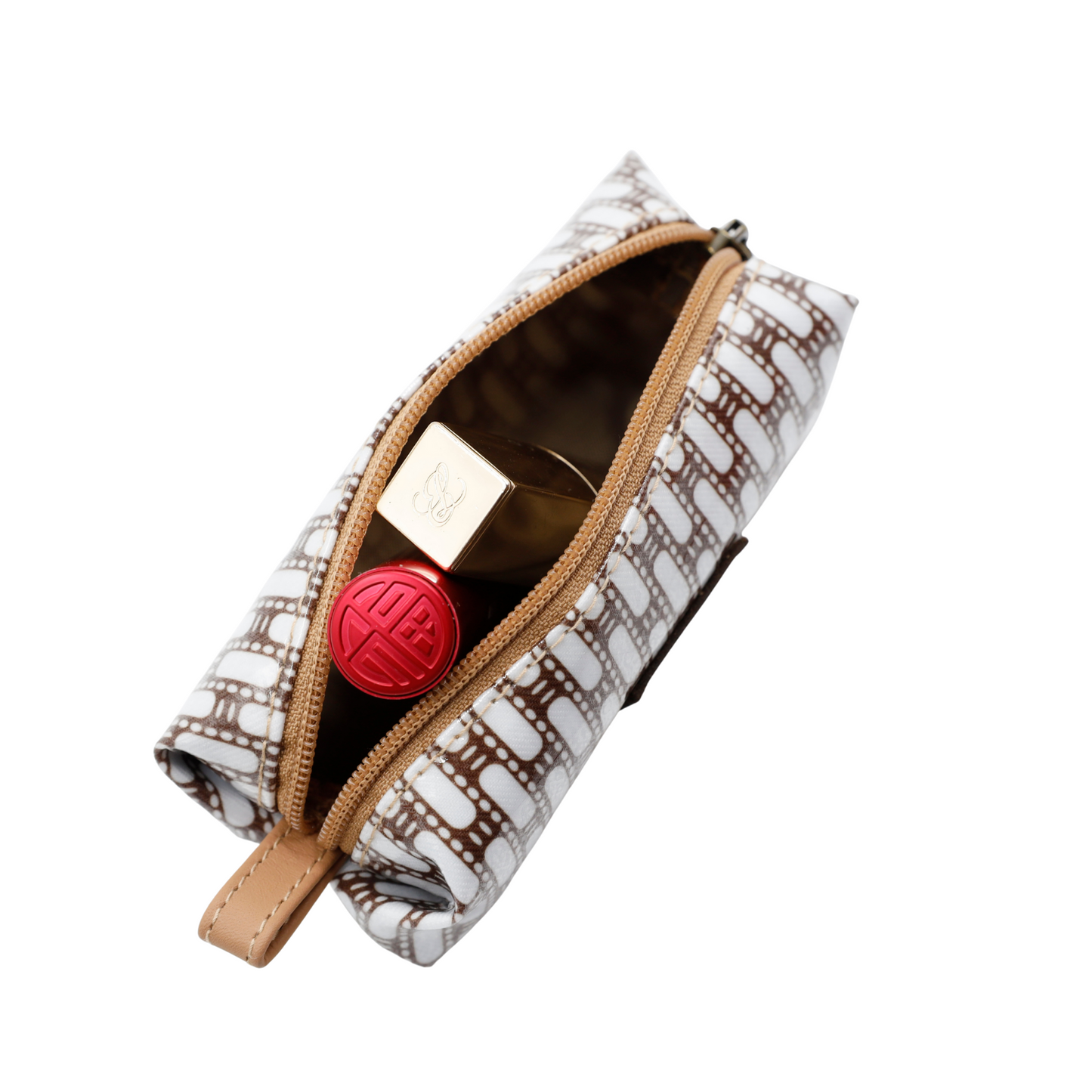 Mini Cosmetic Pouch - Leopard Khaki