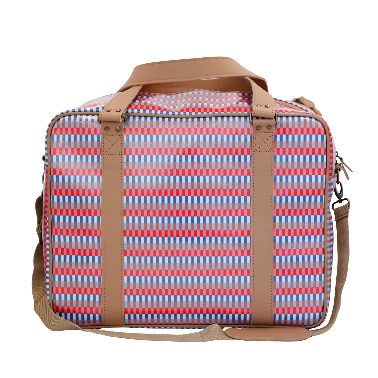 Overnight Bag with Leather Handles - Jenga