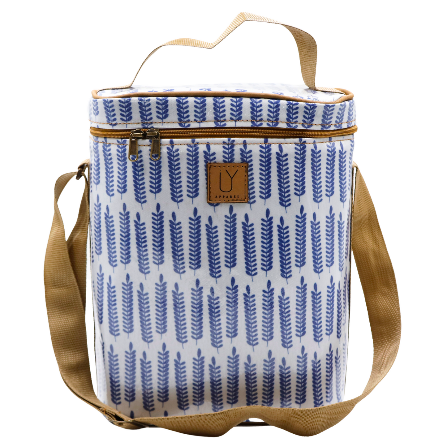 Sling Cooler - Leaves Blue