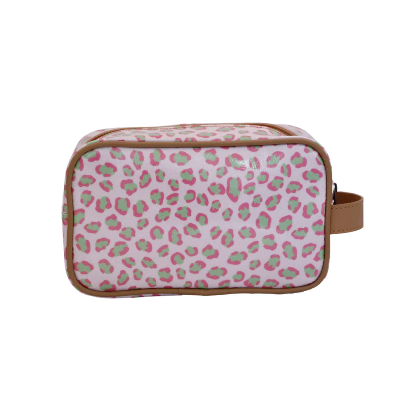 Small Toiletry Bag - Leopard Pink