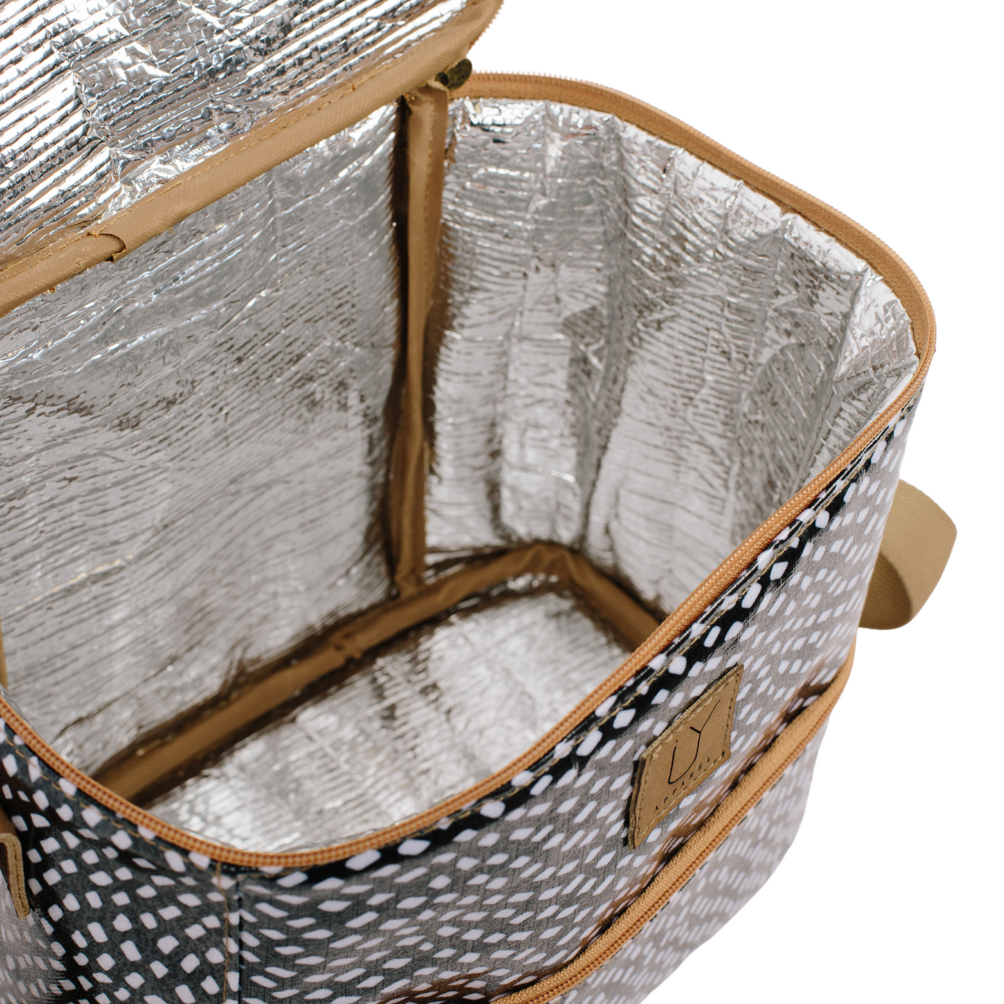 Lunch Cooler - Scatter White on Black
