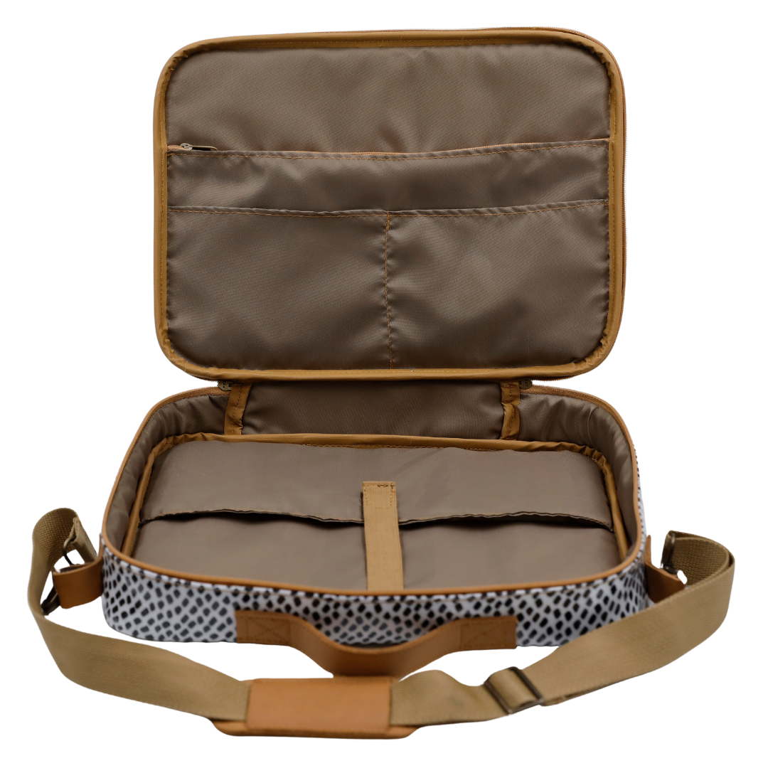 Laptop Bag - Scatter Gold on White