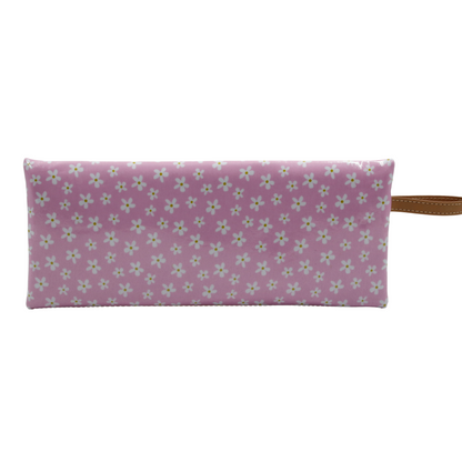 2 Zip Pencil Case - Pink Daisy