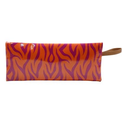 2 Zip Pencil Case - Tangerine Tiger