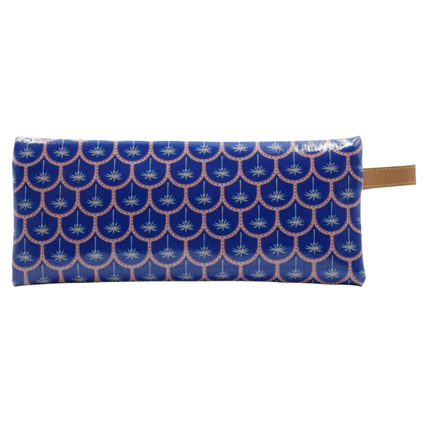 2 Zip Pencil Case - Palm Blue