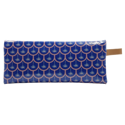 2 Zip Pencil Case - Palm Blue