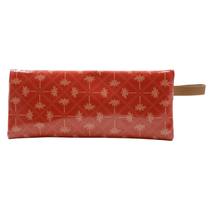 2 Zip Pencil Case - Palm Tangerine