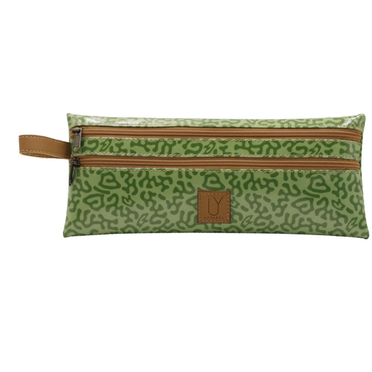 2 Zip Pencil Case - Forest