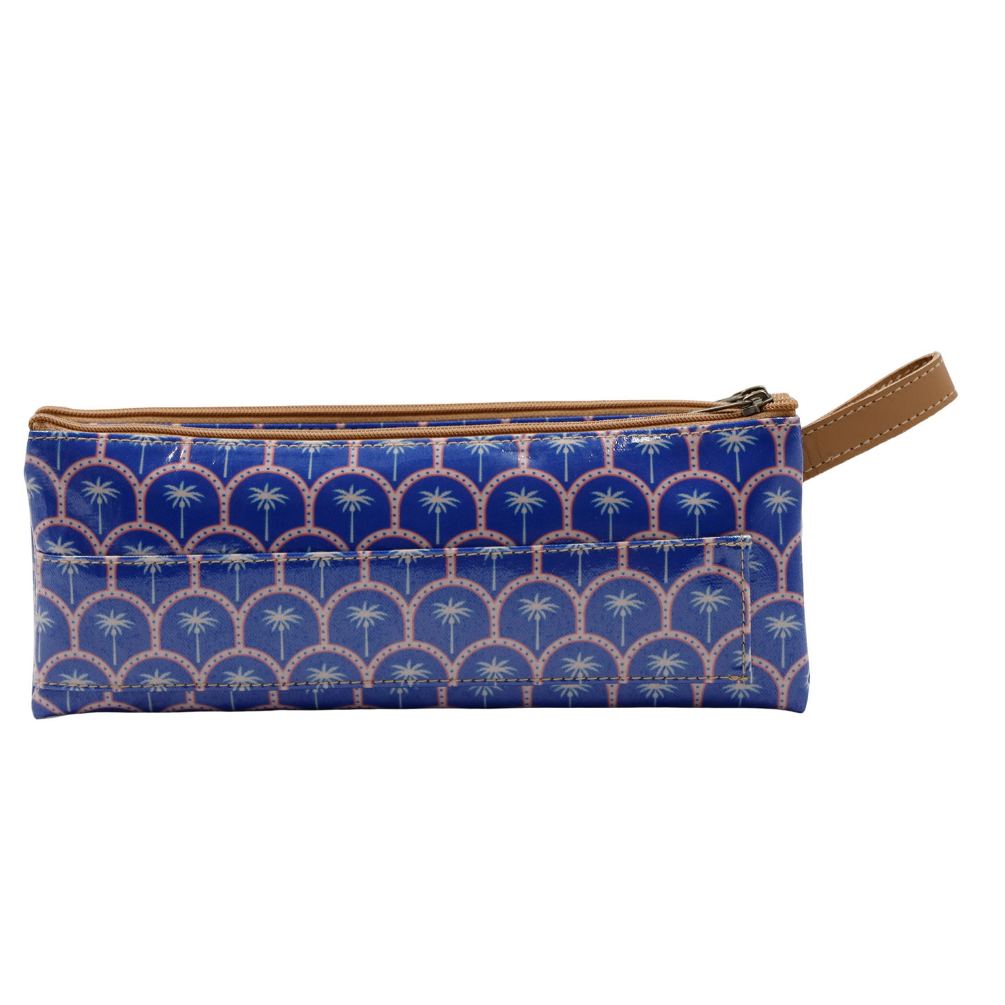3 Zip Pencil Case - Palm Blue