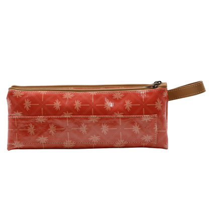 3 Zip Pencil Case - Palm Tangerine