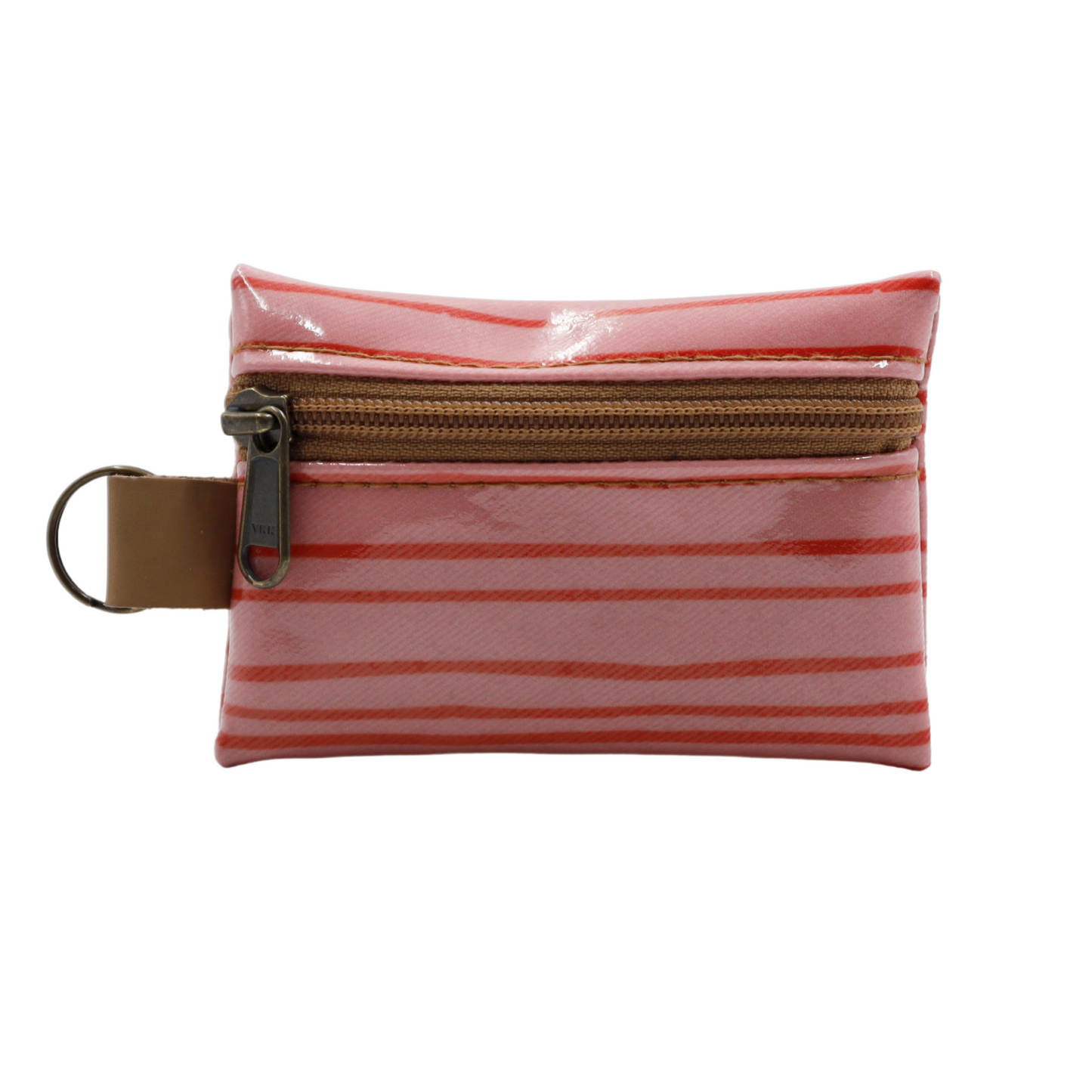 Keyring Pouch - Stripe Pink