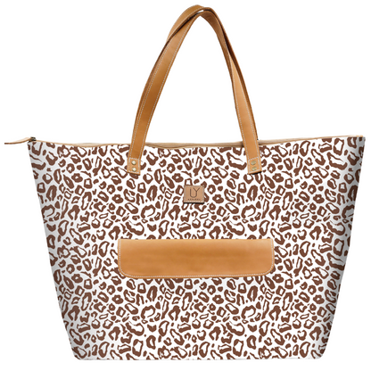 Beach Bag - African Footprint Brown