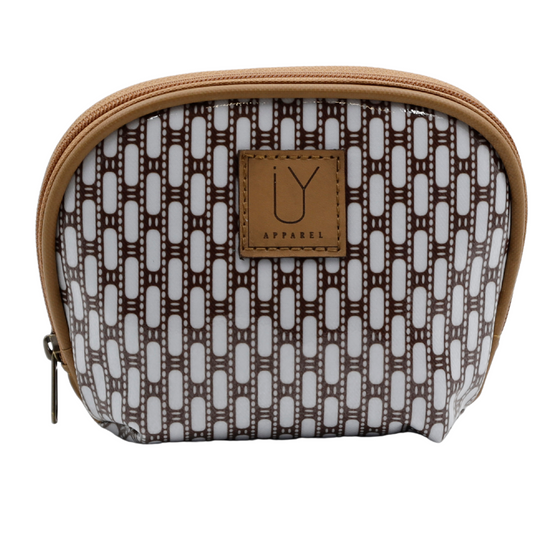 Make-up Pouch - African Tweed White