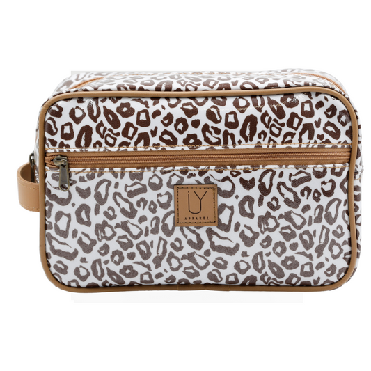 Large Toiletry Bag - African Footprint Brown