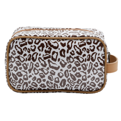 Small Toiletry Bag - African Footprint Brown