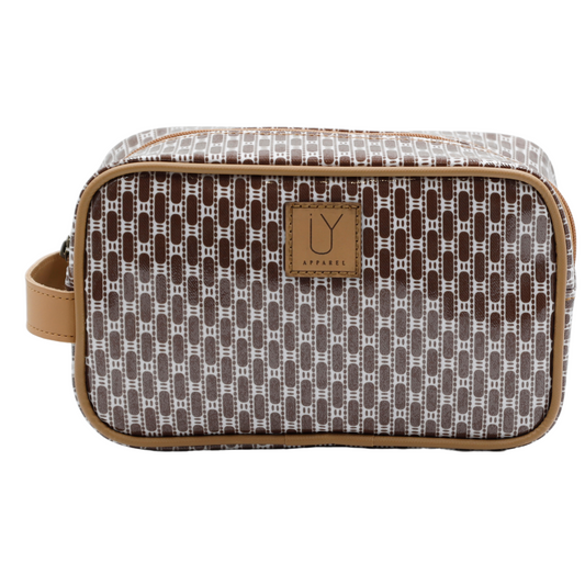 Small Toiletry Bag - African Tweed Brown