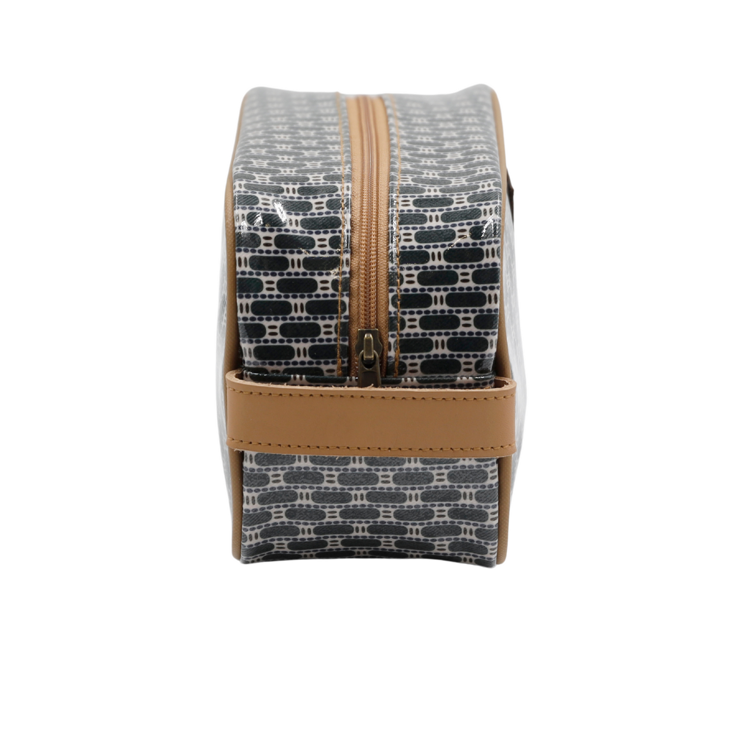 Small Toiletry Bag - African Tweed Green
