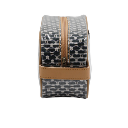 Small Toiletry Bag - African Tweed Green