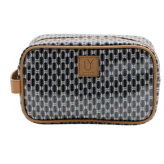 Small Toiletry Bag - African Tweed Green