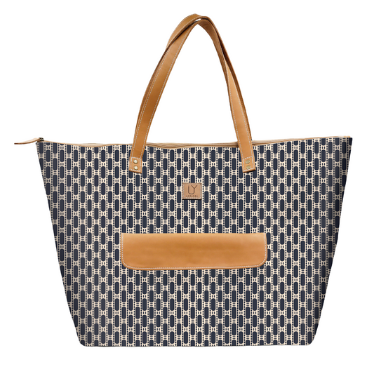 Beach Bag - African Tweed Green