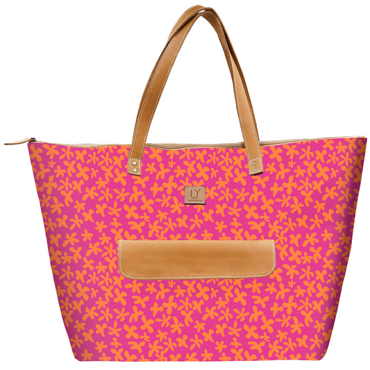 Beach Bag - Hot Daisy