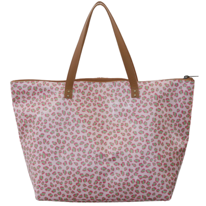 Beach Bag - Leopard Pink