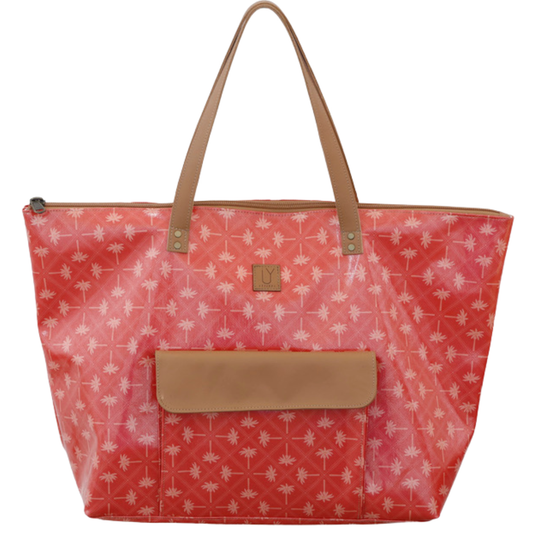 Beach Bag - Palm Tangerine