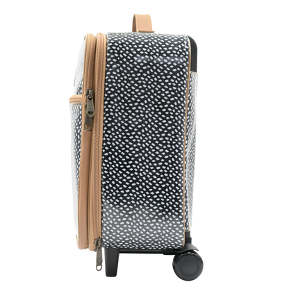 Cabin Overnight Bag - Scatter White on Black