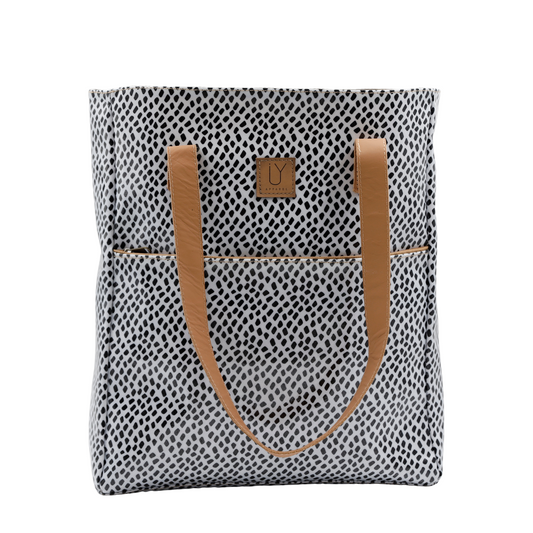 Campus Tote - Scatter Black on White