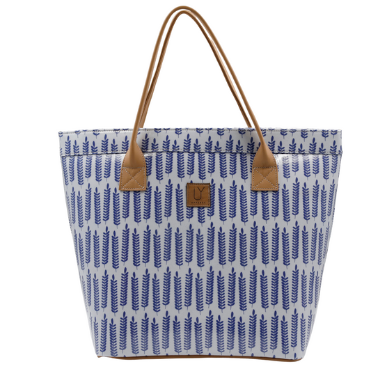 Classic Tote - Leaves Blue