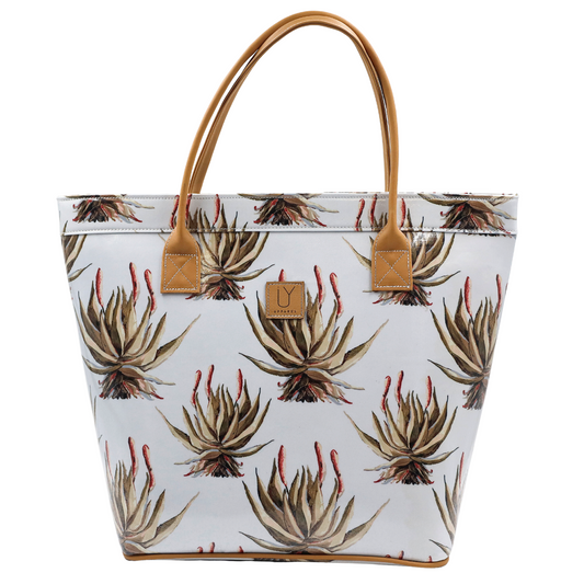 Classic Tote - White Aloe