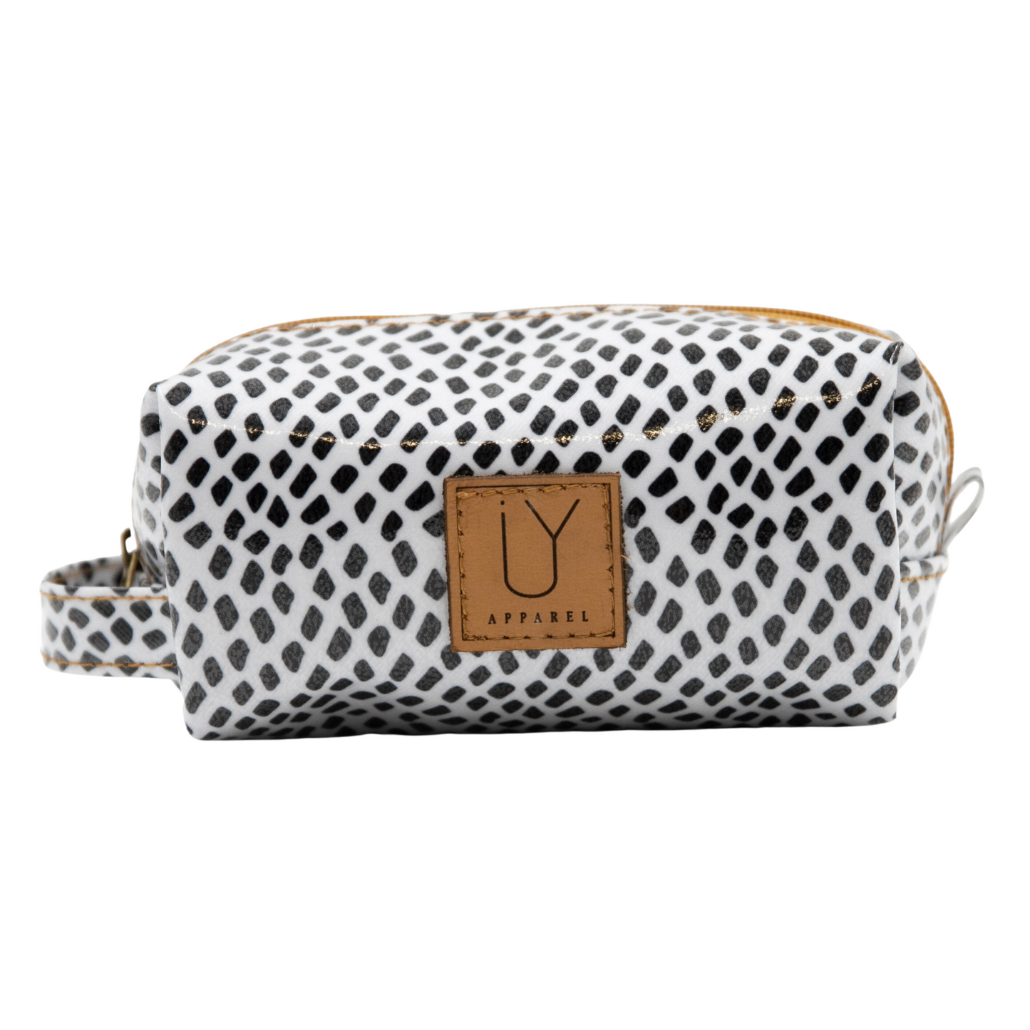 Cosmetic Bag - Scatter Black on White