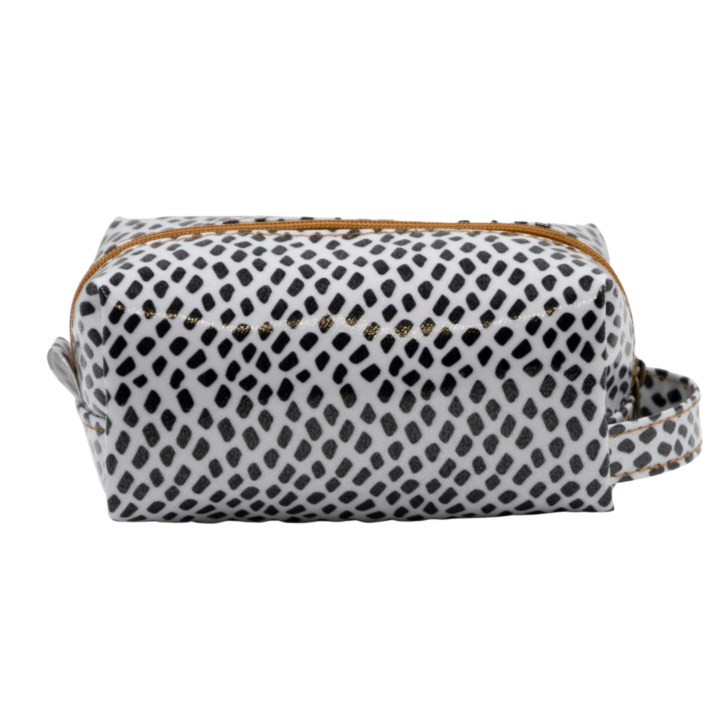 Cosmetic Bag - Scatter Black on White