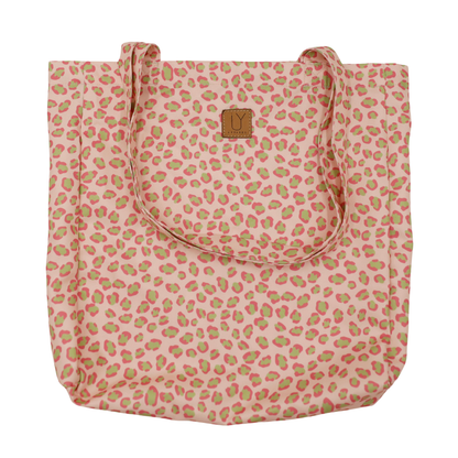 Cotton Tote - Leopard Pink