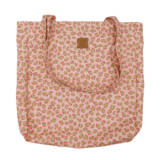 Cotton Tote - Leopard Pink