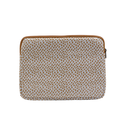 iPad Sleeve - Spot Gold on White