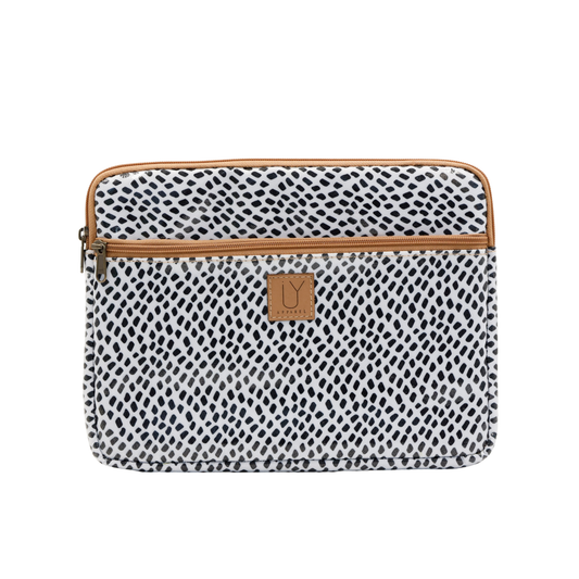 iPad Sleeve - Spot Black on White