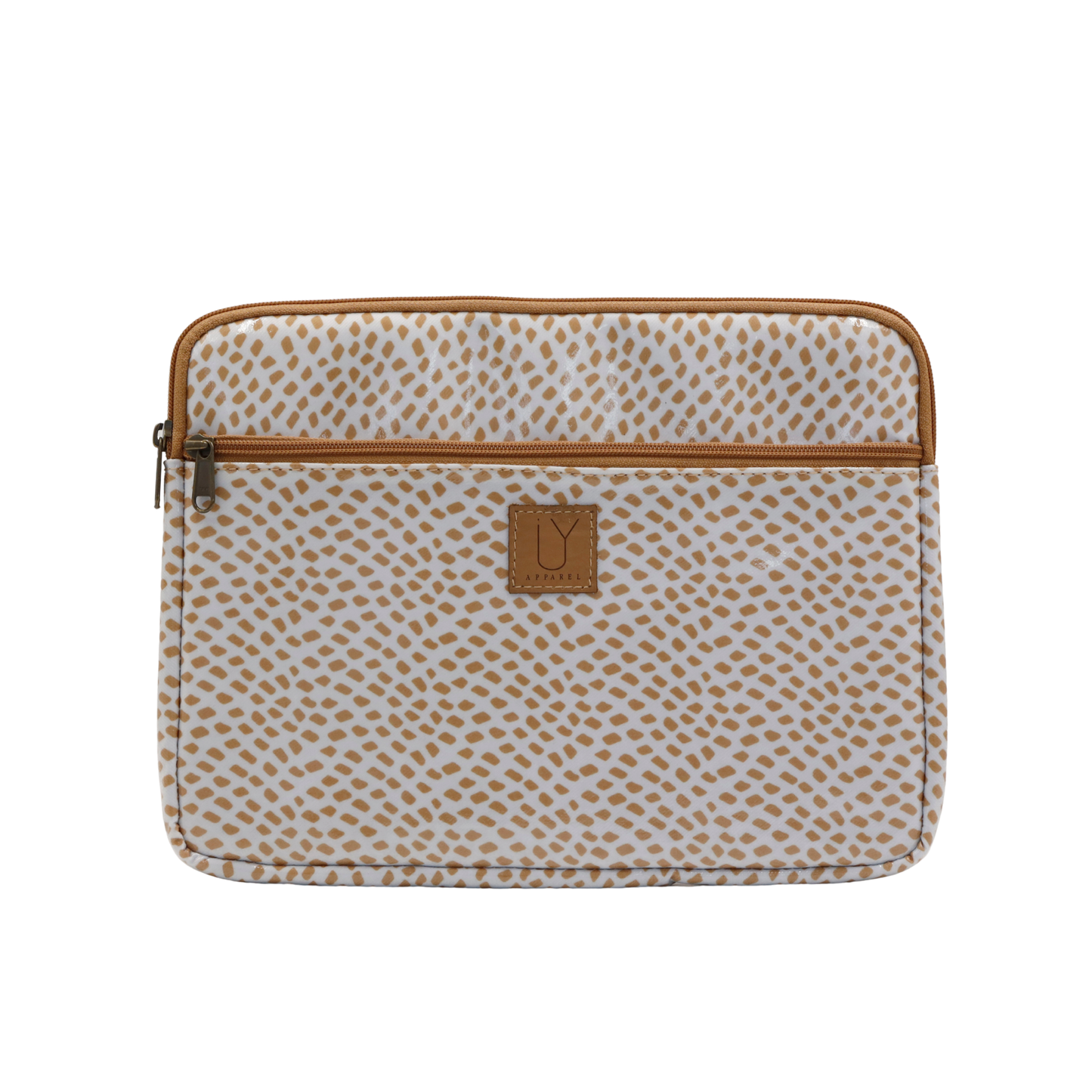 iPad Sleeve - Spot Gold on White