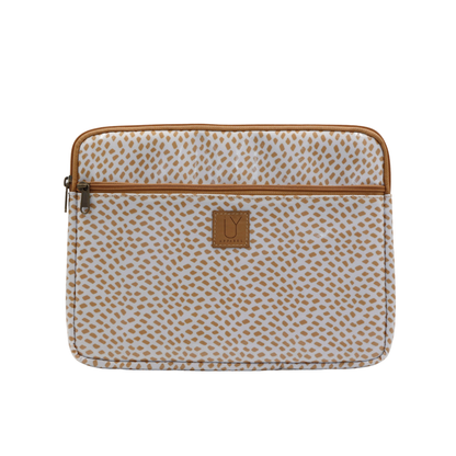 iPad Sleeve - Spot Gold on White