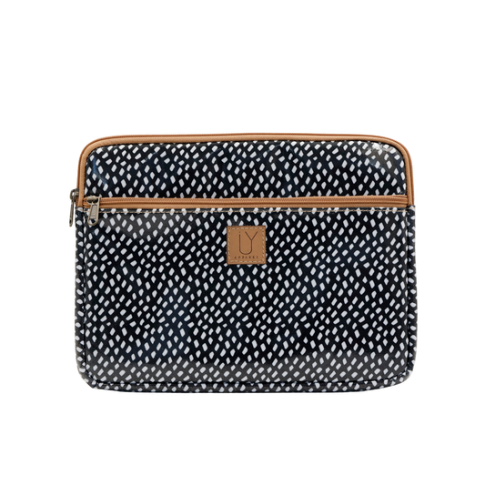 iPad Sleeve - Spot White on Black