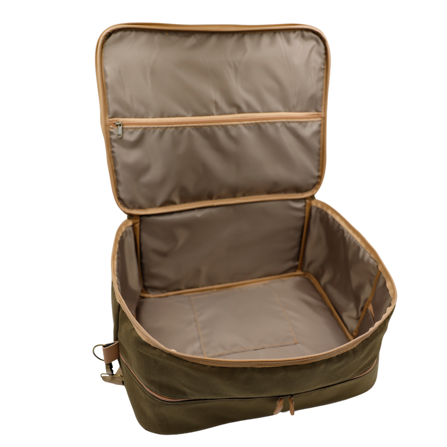 Overnight Bag with Leather Handles - Reed Black