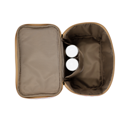 Stand Up Toiletry Bag - African Tweed Green