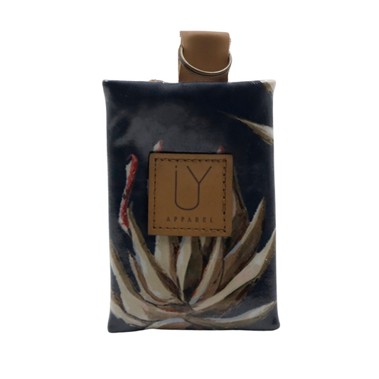 Keyring Pouch - Navy Aloe