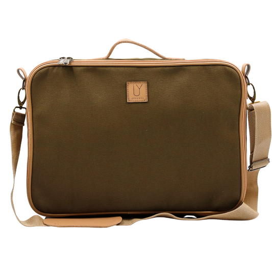 Laptop Bag - Khaki Canvas