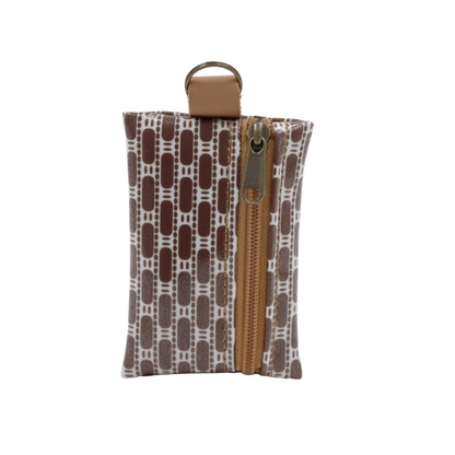 Keyring Pouch - African Tweed Brown